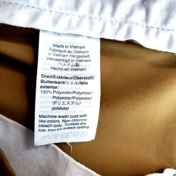 J Crew Flex Lightweight Polyester Brown Flat Front Low Rise Chino Pants 31/31 - Picture 5 of 5